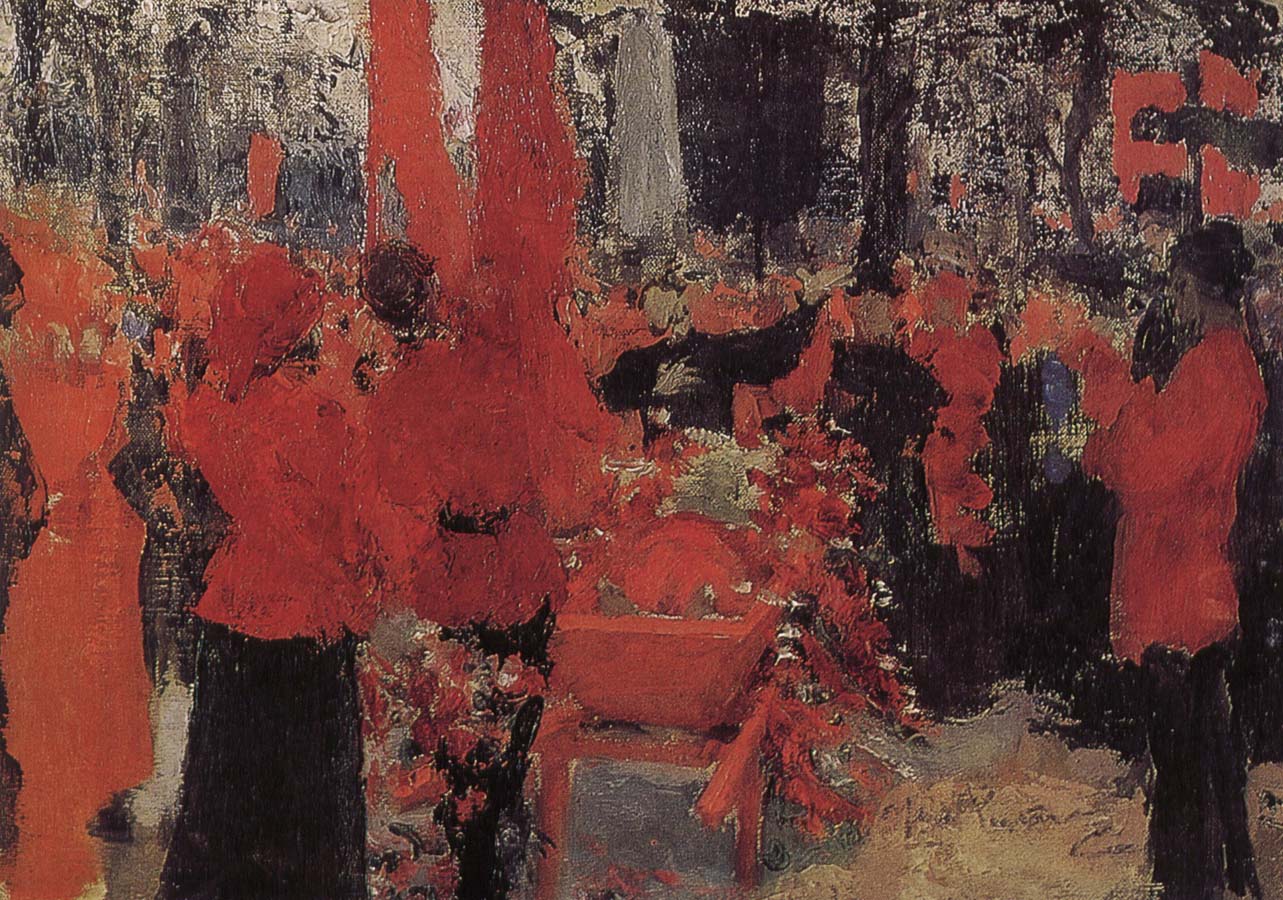 Ilia Efimovich Repin Red's funeral